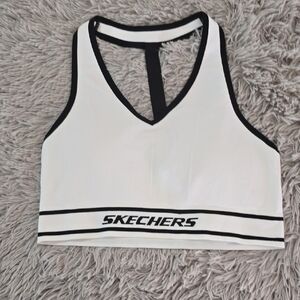 Skechers Black and White Athletic Bra